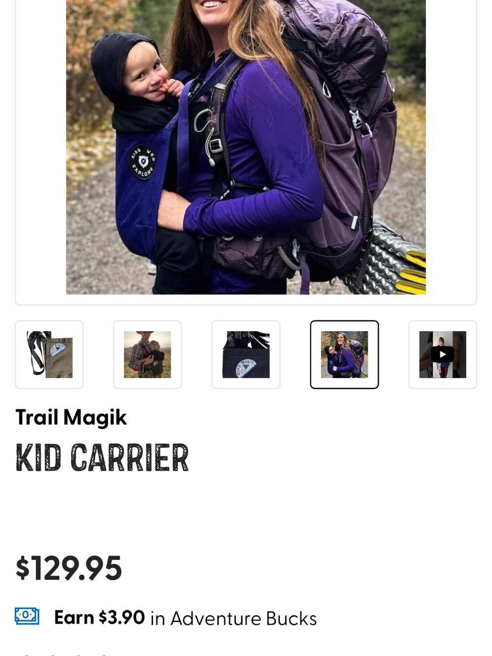 Kids Hiking Carrier — hot pink and lime green